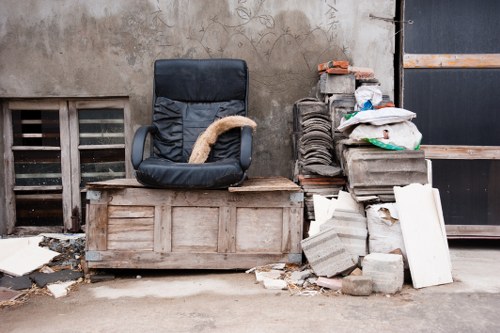 Professional team conducting garage clearance in Thamesmead