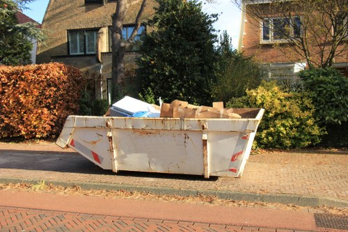 Recycling and disposal during garage clearance